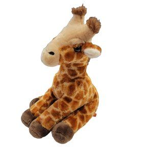 Wild Republic Giraffe Plush 12 Inch Sitting Stuffed Animal Toy Brown Tan